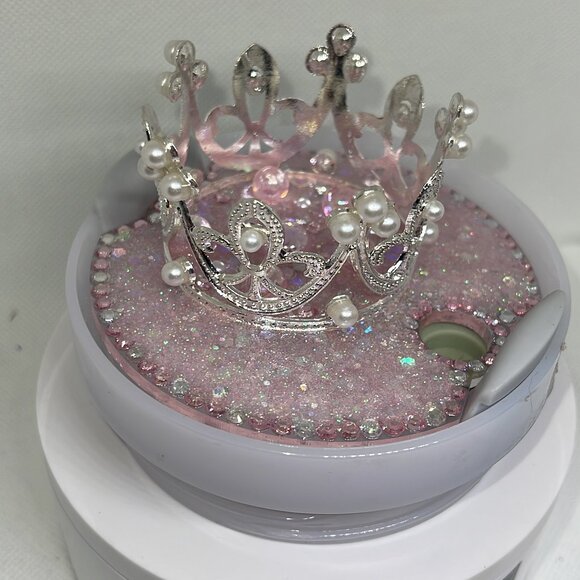Rhinestone Crown Topper that fit Stanley x Love Shack Fancy Tumbler Lids - Picture 12 of 14
